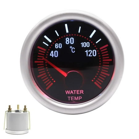 Car Water Temp Gauge 2" 52MM 12V 40-120℃ LED Electrical with Temperature Sensor Car Water Temp Gauge 2" 52MM 12V 40-120℃ LED Electrical with Temperature Sensor